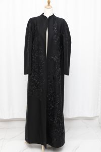 عباية سهره دانتيل وتطريز يدوي
